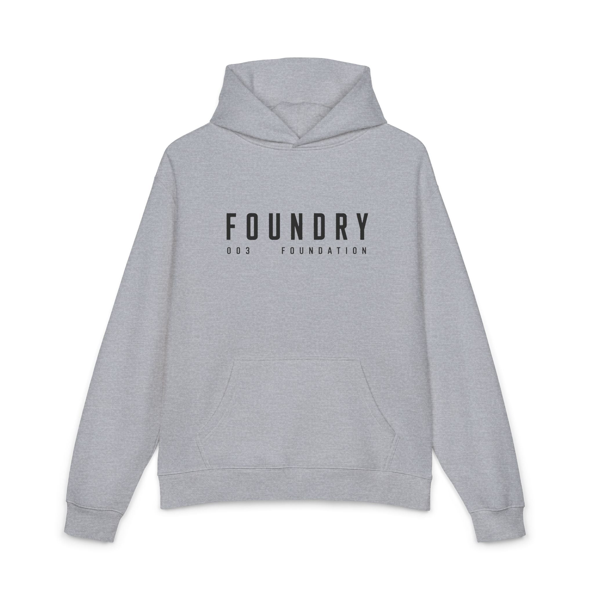 Foundry Relaxed Hoodie – Minimal Logo Comfort Pullover