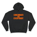 CVE // Cincinnati vs Everybody™ — Champion Hoodie Black & Orange