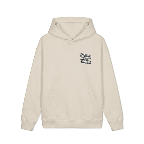 Cincinnati vs Everybody Hoodie — Street Sign Graphic Heavyweight Sweatshirt