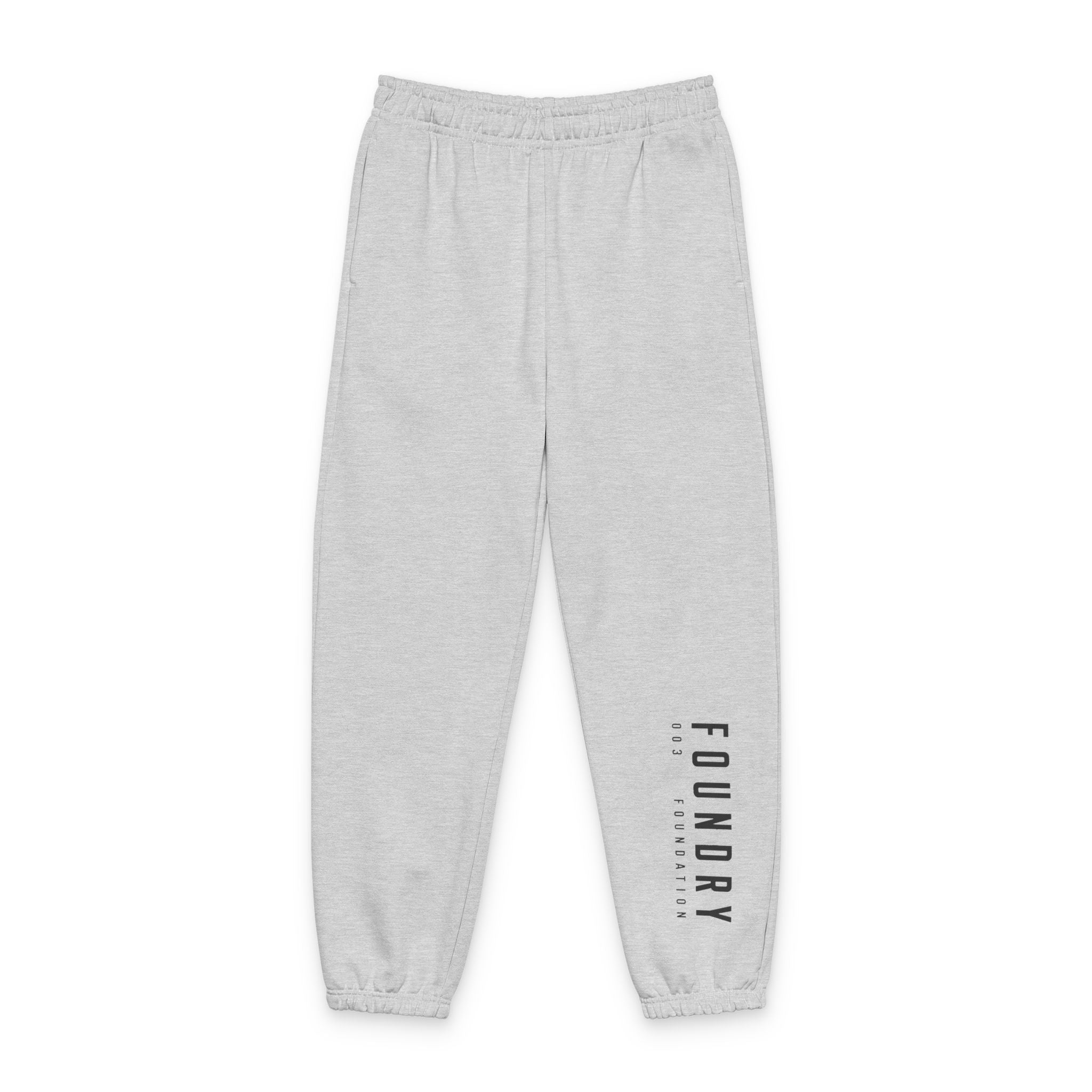 Foundry Vertical Logo Sweatpants — Lightweight Grey Casual Joggers